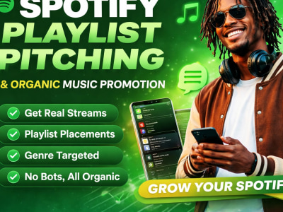Spotify Promotion and Playlist Pitching for Organic Streams Growth