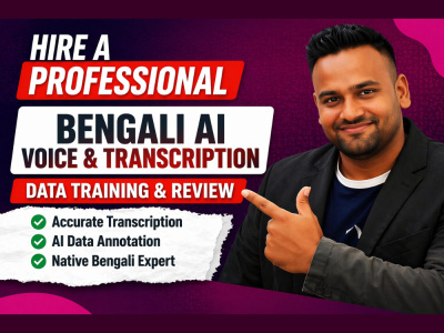 High-quality Bengali audio transcription and AI training data service