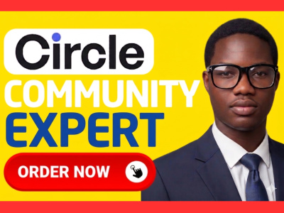 Circle.so expert services with circle community set up, online course,