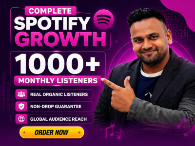 Organic Boost Spotify Monthly Listeners | Non-Drop Spotify Monthly Listener