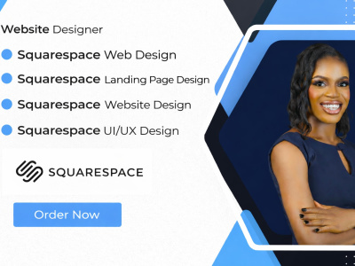 Squarespace web design, landing page design and UI/UX customization