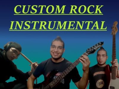 Professional custom instrumental track (rock, punk, grunge)