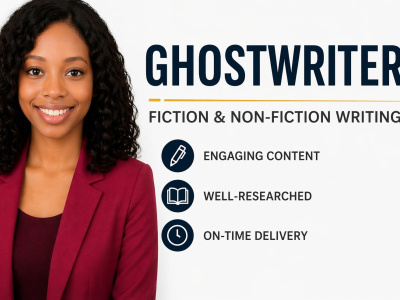 Professional Ghostwriting for Nonfiction, memoir, biography & self help