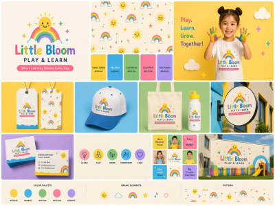 Kids and Children Brand Identity, Logo, Mascot and Educational Design
