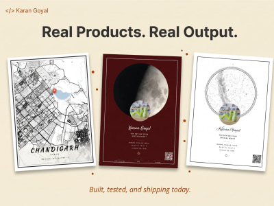 A custom star map, city map, or moon map generator for Shopify