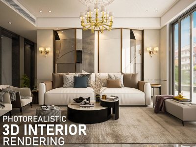 High-quality and Photorealistic 3D Interior Rendering