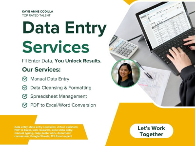 All types of data entry services with fast, precise delivery