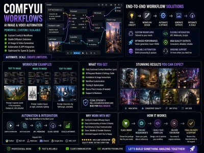 ComfyUI workflows for Stable Diffusion AI image and video automation ...
