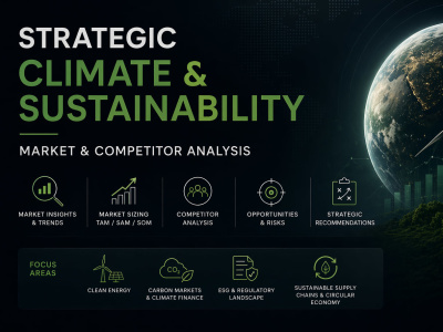 Climate & Sustainability Market Research & Competitor Analysis, TAM SAM SOM
