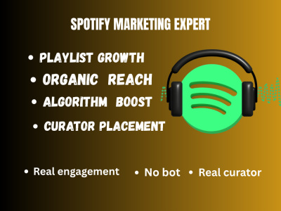 Spotify Marketing Expert | Organic Growth, Playlist outreach
