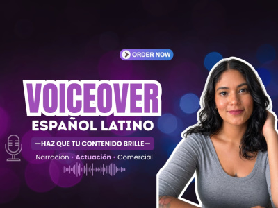A professional spanish voiceover with clarity and expression
