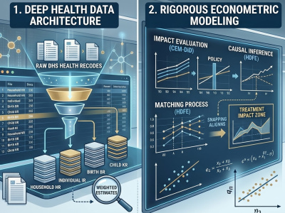 DHS data cleaning and analysis with codes in stata
