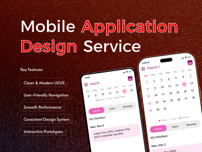 Mobile App UX/UI for iOS & Android apps with Figma Prototype