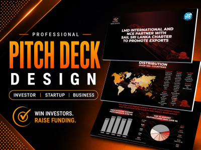A premium investor pitch deck & business presentation design