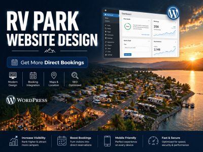 RV Park & Campground WordPress Website Design for Direct Bookings