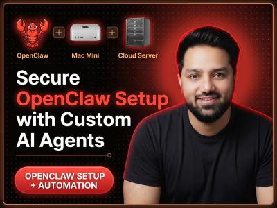 Secure OpenClaw Setup with Custom AI Agents, Skills & Automation Workflows