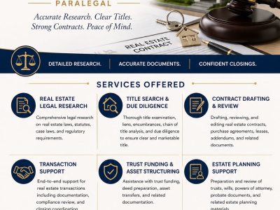 Real Estate legal services support