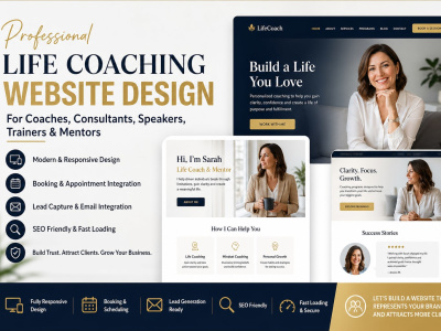 Wix Life Coaching Website, Coaches, Consultants, Speakers, Mentors,business