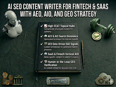 AI Seo content writer for fintech & saas with Aeo, Aio and Geo strategy