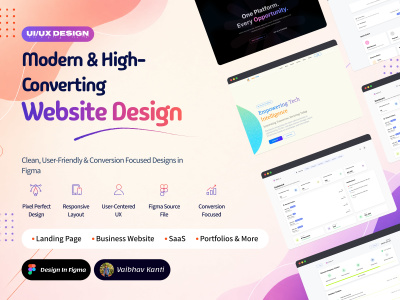 A modern and high-converting website UI UX design in Figma | Upwork