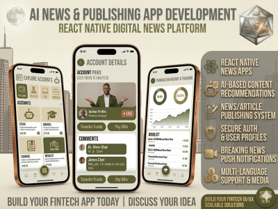 AI News & Publishing App Development | React Native Digital News Platform