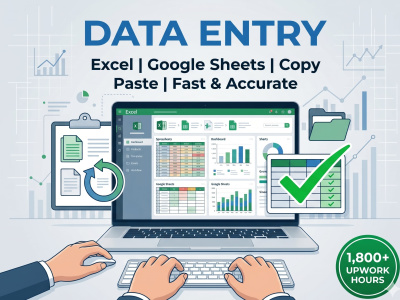 Data entry, copy-paste jobs, typing work and online research
