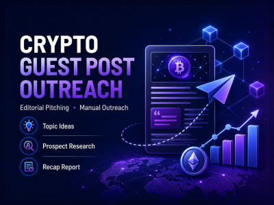 You will get crypto guest post outreach and editorial content pitching