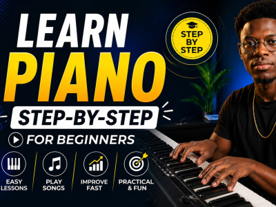 Tutorials on how to play piano step-by-step (beginners to intermediate)”