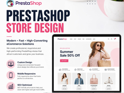 A PrestaShop Speed Optimization, PrestaShop website design, PrestaShop SEO