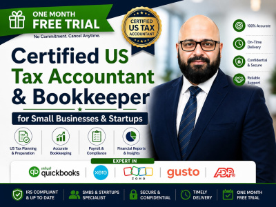 Certified US Tax Accountant & Bookkeeper for Small Businesses & Startups