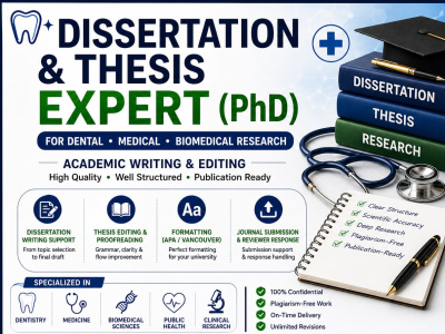 A PhD expert for Dissertation • Thesis • Academic Writing & Editing