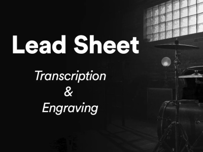 Transcription and Lead Sheet for your track
