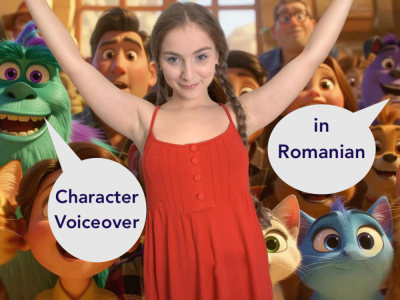 A fantastic Character voice over in Romanian