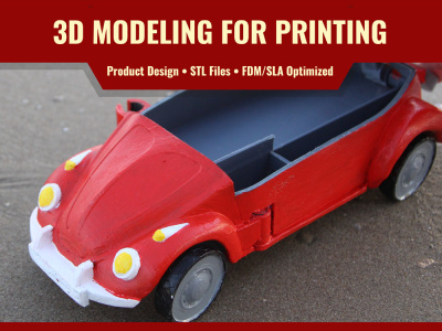 Professional 3D modeling for printing, mechanical parts and STL generation