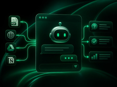 RAG AI chatbot on your business data for support, sales, and internal FAQs