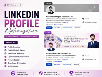 LinkedIn Profile Optimization & Personal Branding for Founders/CEOs