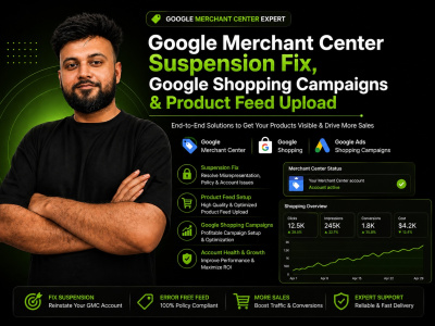Google Merchant Center Fix, Feed Optimization & Shopping Ads Setup