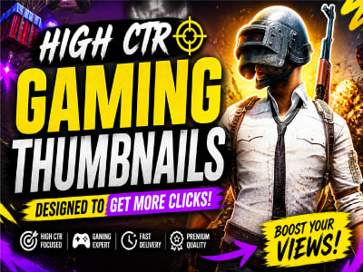 YouTube thumbnail designs for gaming highlights videos