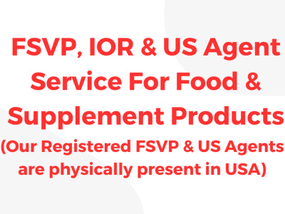 US Agent Service for Food/Supplement Products