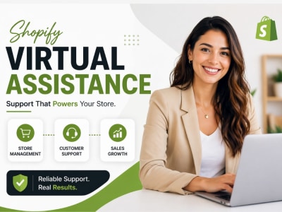 Shopify Virtual Assistant, Shopify Customer Support, Store Management VA