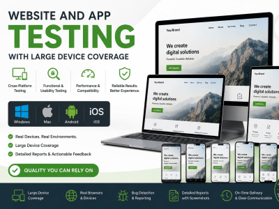 Website and App Testing with Huge Device Coverage - Win/Mac/Android/iOS