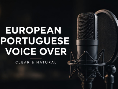 I will record professional European Portuguese voice overs