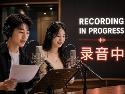 Professional male and female voiceover in Mandarin Chinese
