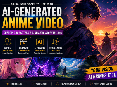 AI-Generated Anime Video | Custom Characters & Cinematic Storytelling