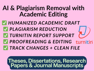 AI and Plagiarism Removal with Turnitin Reports for Academic Manuscripts