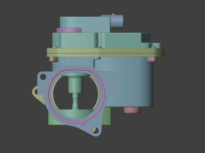 A custom 3D model for automotive parts and accessories