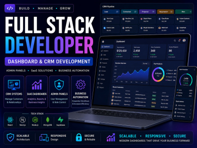 Full Stack Developer for Dashboard & CRM Development