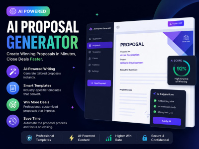 Custom AI proposal generator SaaS for automated proposals, Automation