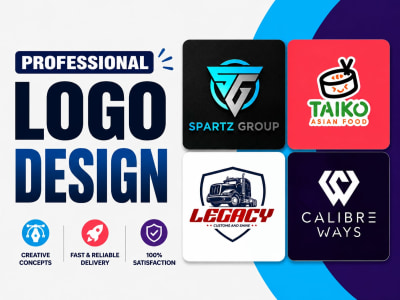 Modern logo design, logo, 3D, vintage, logotype, logo design & branding