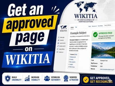 An approved page from Wikitia